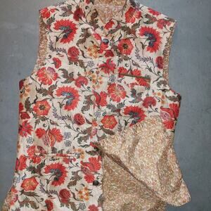 Floral & Paisley Vest 32 cottagecore